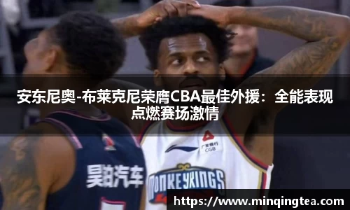 安东尼奥-布莱克尼荣膺CBA最佳外援：全能表现点燃赛场激情